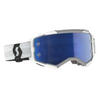 Scott Очки кроссовые Fury white blue chrome works в Иркутске