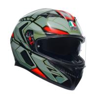 AGV Шлем K3 Decept Matt Black/Green/Red в Иркутске