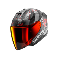 Shark Шлем Skwal I3 Jet Hellcat Mat Black/Chrome/Red в Иркутске