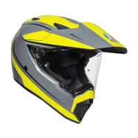 AGV Шлем AX9 E2206 V26 Pacific Road Matt Grey/Yellow Fluo/Black в Иркутске