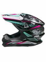 AiM Шлем кроссовый JK803 Multicolor Black/Blue в Иркутске