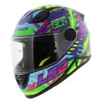 LS2 Мотошлем FF812 Kid Svent Blue Green в Иркутске