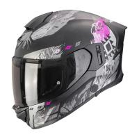 Scorpion Exo Мотошлем Exo-530 Air Hadji Черный/Серый/Розовый в Иркутске