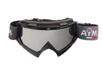 AiM Очки кроссовые (PRO) 157-100 Black Glossy в Иркутске