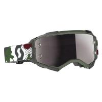 Scott Очки кроссовые Fury dark green/white silver chrome works в Иркутске