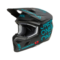 Oneal Шлем кроссовый 3Series Static черный/бирюзовый в Иркутске