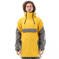 Dragonfly Куртка-анорак сноубордическая Uktus Man Yellow - Grey в Иркутске