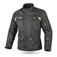 Dimox Мотокуртка текстиль Explorer Mens Touring Black/Yellow в Иркутске
