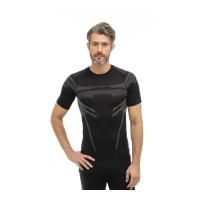 Brubeck Футболка мужская короткий рукав Dry черно-графитовый в Иркутске