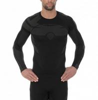 Brubeck Футболка мужская зональная дл. рукав Dry Черно-графитовый в Иркутске