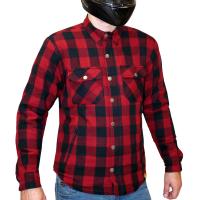 MCP Моторубашка Rebel Full kevlar черный-темно-красный в Иркутске