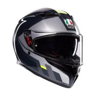 AGV Шлем K3 Shade Grey/Yellow Fluo в Иркутске
