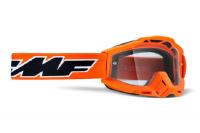 100% Маска кросс FMF Powerbomb Rocket Orange - прозрачная линза в Иркутске