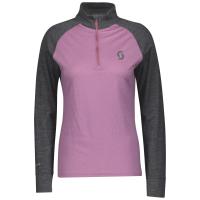 Scott Термокофта женская  Zip Defined Merino dark grey melange/cassis pink в Иркутске