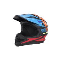 Desment Шлем кроссовый Raptor Black-Blue-Orange graphic в Иркутске