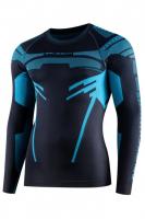 Brubeck Футболка мужская зональная дл. рукав DRY графит-синий в Иркутске