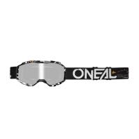 Oneal Маска кроссовая детская B-10 Attack V.24, белый, зеркальные линзы в Иркутске