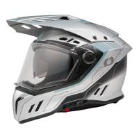 Oneal Шлем кроссовый со стеклом Sierra RS Echo серый/синий в Иркутске