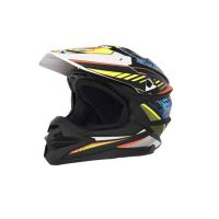 Desment Шлем кроссовый Raptor White-Yellow-Blue graphic в Иркутске