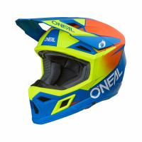 Oneal Шлем кроссовый 3Series Solid V.24 синий/желтый в Иркутске