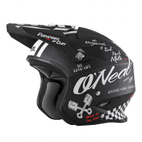Oneal Шлем открытый Slat Torment Черный/Белый Матовый в Иркутске