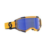 Scott Очки кроссовые Fury dark yellow/dark blue/blue chrome works в Иркутске