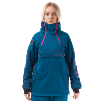 Dragonfly Куртка-анорак сноубордическая DF Uktus Woman Dark Ocean - Pink в Иркутске