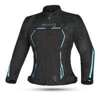 Dimox Мотокуртка текстиль Margo Women Black/Turquoise в Иркутске