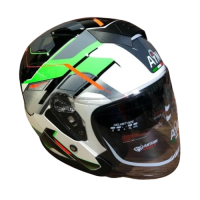 AiM Шлем JK526 Fluo-Green/White/Black в Иркутске