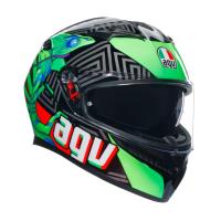AGV Шлем K3 Kamaleon Black/Red/Green в Иркутске