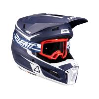 Leatt Шлем кроссовый детский 3.5 V26 Blue + очки Vizion 3.5 в Иркутске