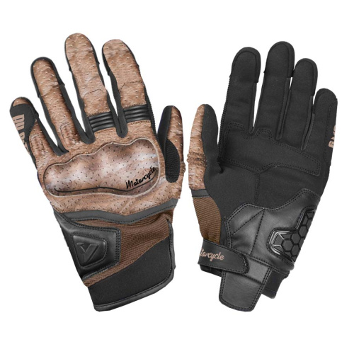 By City Мотоперчатки Tokio Man Black/Brown в Иркутске
