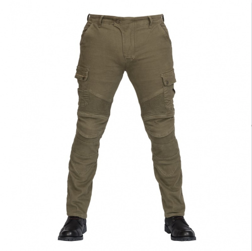 MadBull Мотобрюки Cargo JS Stretch Olive в Иркутске