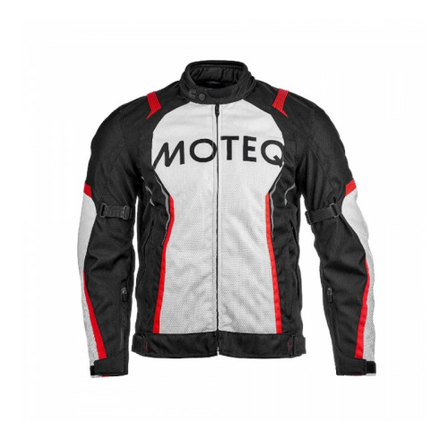 Moteq Мотокуртка текстильная Spike Черный/Белый в Иркутске
