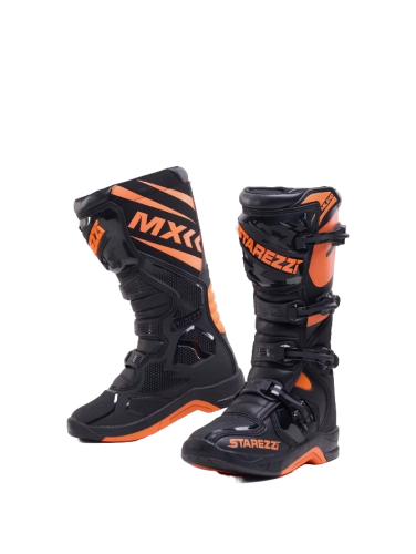 Starezzi Мотоботы Milano Black/Orange в Иркутске