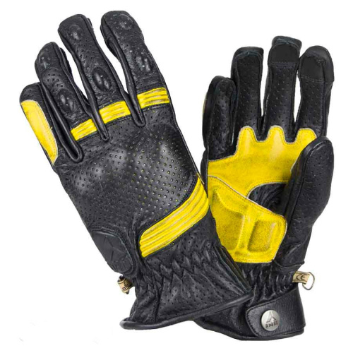 BY City Мотоперчатки Retro II Black/Yellow в Иркутске