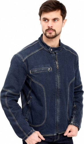 Starks Джинсовая мотокуртка Ghost Темный Синий в Иркутске