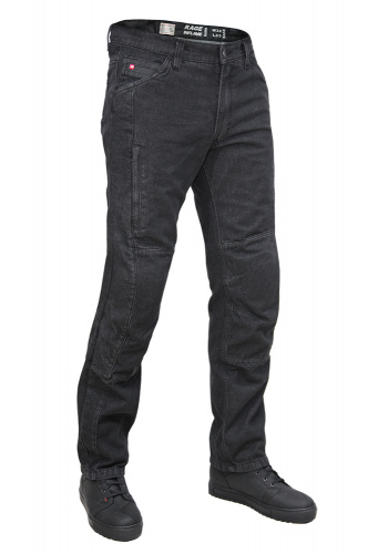 Inflame Мотоджинсы мужские Rage Dark черные в Иркутске