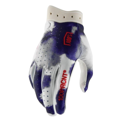 100% Мотоперчатки текстильные ITrack Blue/White 2026 в Иркутске