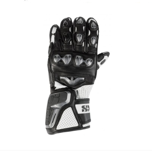 IXS Перчатки Кожаные RS-400 Черный/Белый в Иркутске