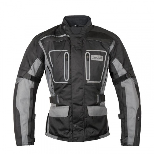 Rush Мотокуртка Discovery текстиль Черный/Серый в Иркутске