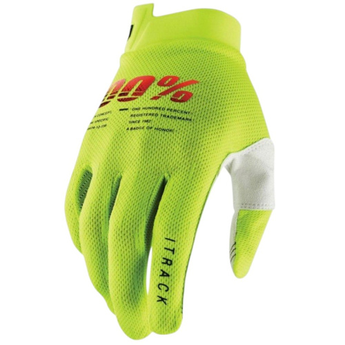 100% Мотоперчатки текстильные ITrack Fluo/Yellow в Иркутске