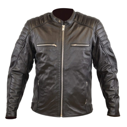MCP Мотокуртка мужская кожаная Iron черный в Иркутске
